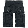 Gothicana by EMP Mens Black Studded Shorts, black