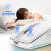 zienstar-Mouse Inalámbrico Recargable con Luz RGB,Modo Dual (2.4G USB+Bluetooth 5.1),Ajuste