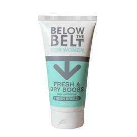 Below The Belt Fresh and Dry Boobs, Under Breast Sweat Care Cream with Fresh Breeze Scent, Under-Bust Anti-Sweat and Anti-Chafing Formula, Talc Free - 75ml
