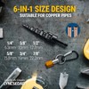 6-in-1 Copper Swaging Tool HVAC, 2-Pack Black & Red Soft