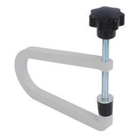 Acoustic Guitar Bridge Clamp Deep Throat C Clamp Cast Steel Heavy Duty Scratch Resistant Secure Attachment for Maintenance (R258 Gray)