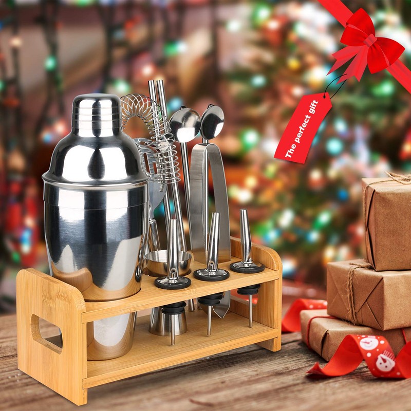 Cocktail Shaker Set -13 +1 Pcs Cocktail Mixing Set Stainless