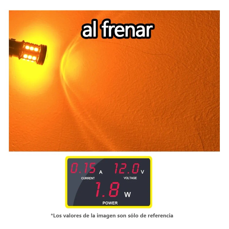 2 Focos Led T25 3157 3057 P27/7w Dual Color Cuarto