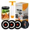 Fermenter lids - Home Fermentation Kit With 4 Wide Mouth