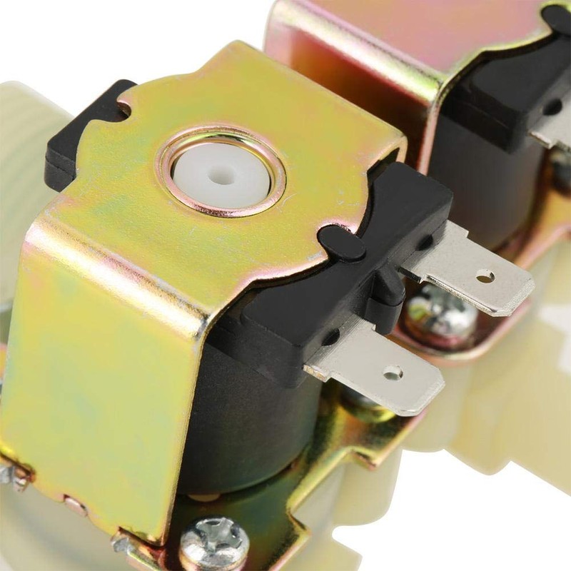 Dual Head Electric Solenoid Valve,DN20 G3/4 DC 12V N/C Normally
