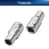 Auniwaig 1/4" Drive 1/4" 6-Point Impact Socket,Imperial Chrome Vanadium 2pcs