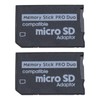 Be In Your Mind 2pcs Micro SD to Pro Duo Memory Card Adapter Card Slot Riser Adapter Memory Card Holder Adapter Compatible with Sony Cameras PSP Console 1000 2000 3000