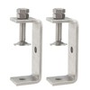 Foxwake Stainless Steel C Clamps 3.2In for Mounting, Heavy Duty