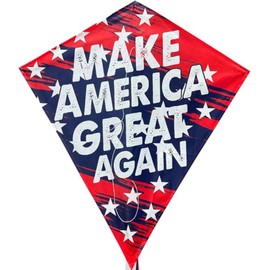 MAGA Patriotic Kite – Large Outdoor Diamond Kite with Make America Great Again Design – Durable, Easy-to-Fly for Beach, Park, and Political Rallies