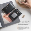 Vulkitty Slim Card Holder for Womem with Keychain and ID