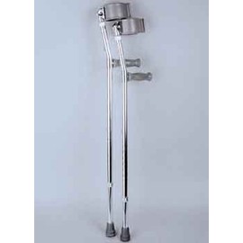 Fore Arm Crutches Adult Aluminum Pair 28"-37"