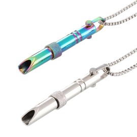 2 Pieces Breathing Necklace, Stainless Steel Meditation Necklace, Stress Relief Necklace, Anxiety Breathing Necklace, Exercise Relaxation, Suitable for Men and Women