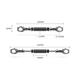 Hapihom Balance Bar For Motorcycle Universal 22mm Aluminum Alloy Cross Bar Length Adjustable Handlebar Extender Extension Lever blue