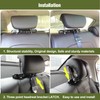 JHKLS Universal Car Headrest Mount Bracket ISOFIX Latch, Car Child