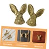 Operitacx 2pcs Cabinet Door Knobs Rabbit Head Handles for Kitchen