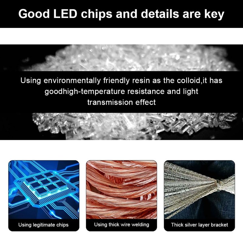 Joycabin Pack of 120 3 mm 12 V Pre-Wired LED