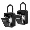 AMIR Key Lock Box, [2 Pack] Wall Mounted Key Safe