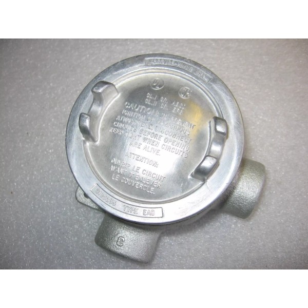 Crouse-Hinds EABL16 Explosion Proof Mall. Iron Conduit Outlet Box 1/2"