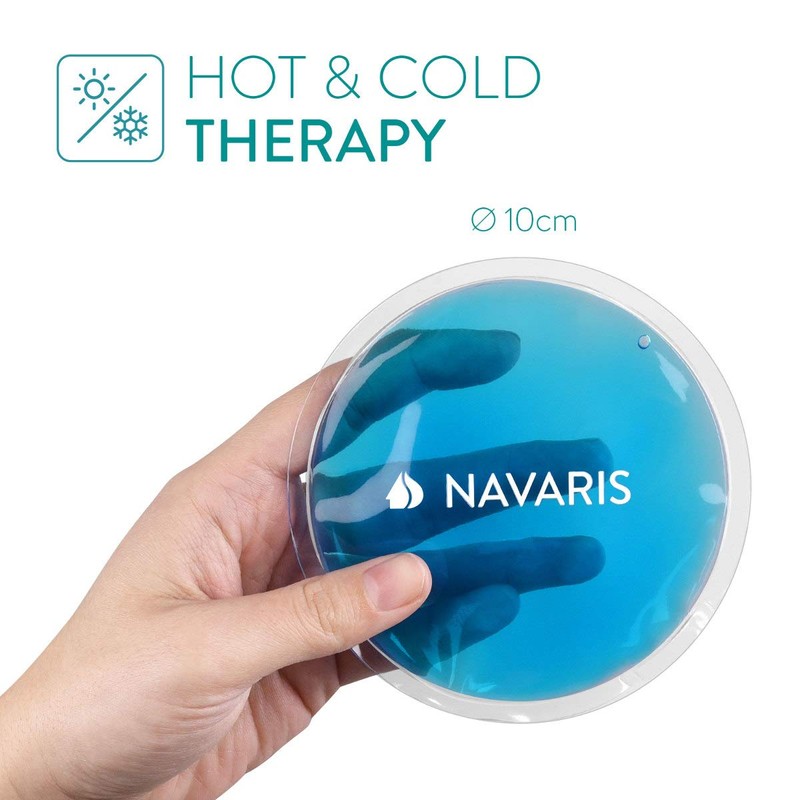 Navaris Round Gel Ice Pack Set - Set of 10