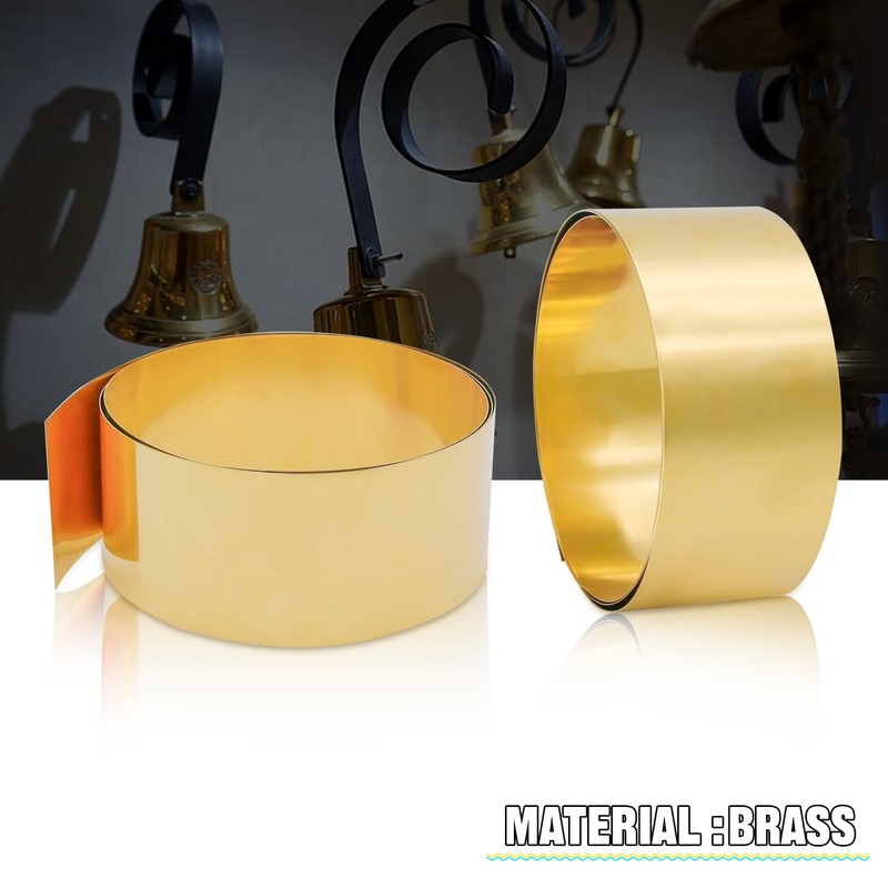 Uxney Brass Sheet Roll, Gold Foil Sheets 1000mm x 50mm