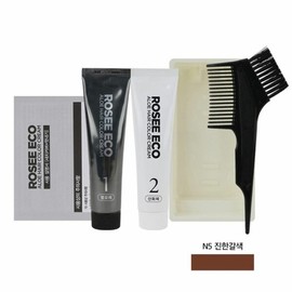 Gray hair dye N5 dark brown (WA8255F) for healthy hair - Basic product / 건강한 머릿결 연출을 위한 새치염색약 N5 진한갈색 (WA8255F) - 기본상품