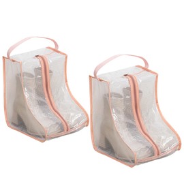 Portable Women Tall/Short Boots Storage Bags - 2 Packs Waterproof Tall/Short Boot Carry Bag for Travel and Daily Use