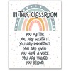 HoneyKICK Boho Rainbow Classroom Decor - 11 x 14 -