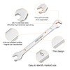 sourcing map Super-Thin Open End Wrench Set 5/5.5/6/7/8/9/10/11mm Metric Double