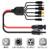 Leehitech 1M/3.28FT 6 in 1 Solar Panel Charging Cable, 16AWG