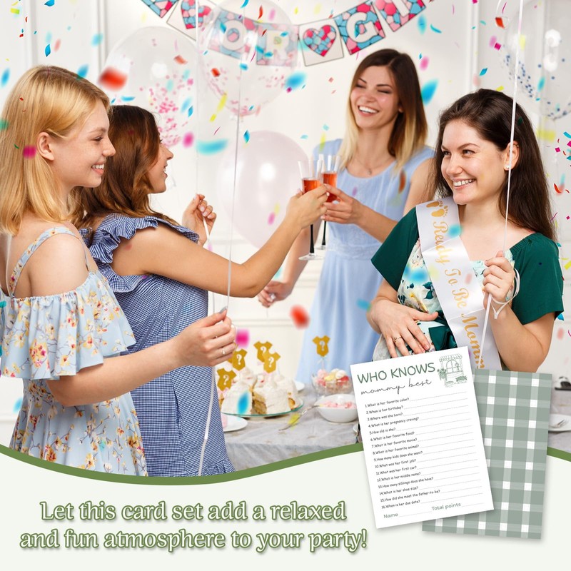 Guess Who Knows Mommy Cards, Locally Grown Baby Shower Game-B03