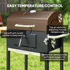 Outsunny Charcoal BBQ Grill, Outdoor Portable Cooker for Camping or