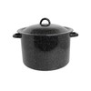 MIRRO 7.75 Qt Enamel Stock Pot for Canning, Black