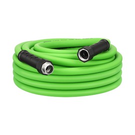 DEWENWILS Garden Hose 25 ft x 5/8", Water Hose with Swivel Handle, Heavy Duty, Lightweight, Flexible Hose for Plants, Car, Yard, 3/4 Inch Solid Fittings, Drinking Water Safe HHGH25A1
