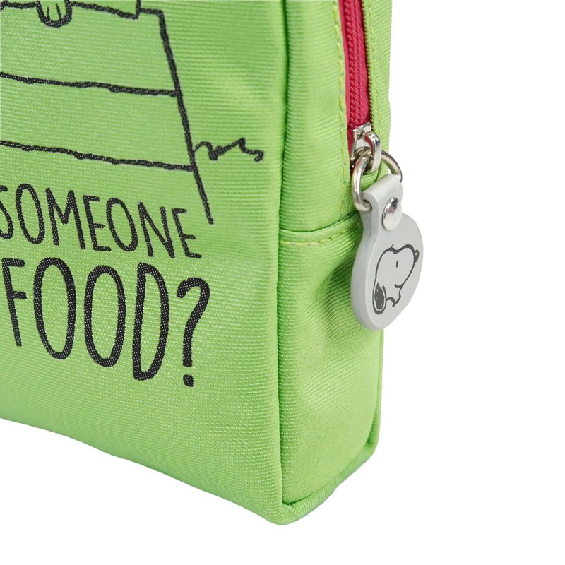 Peanuts PNDW1631 Cosmetic Pouch (Neon Color Pattern), Green