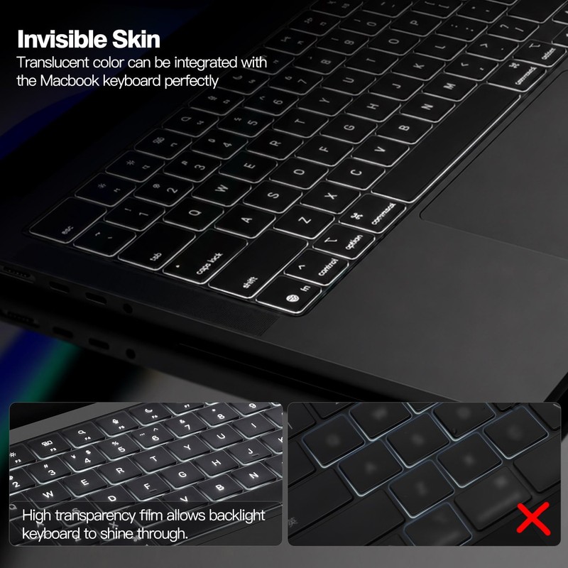 Premium Keyboard Cover Protector for 2026 2025-2021 MacBook Pro 14"/16"
