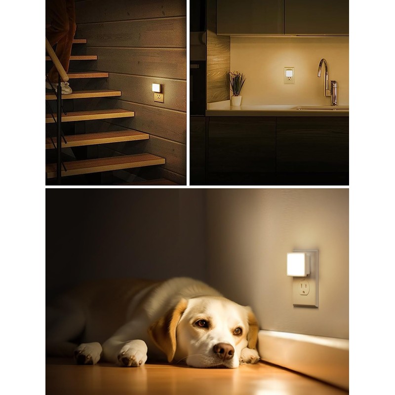 L LOHAS LED Night Lights Plug into Wall 2-Pack, 0.3W