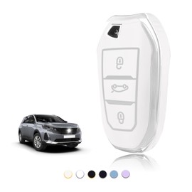 TOOMUME Car Key Cover TPU, Protective Key Fob Case - Fit for Peugeot 208 308 508 2008 3008 5008 Rifter Citroen C3 Arricross C4 Picasso DS3 DS4 Berlingo