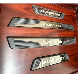 For Jeep Gladiator 4PCS Car Door Scuff Sill Cover Panel Step Protector Trims