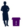 32 Gallon Round Trash Can Round Recycling Bin Round Ingredient