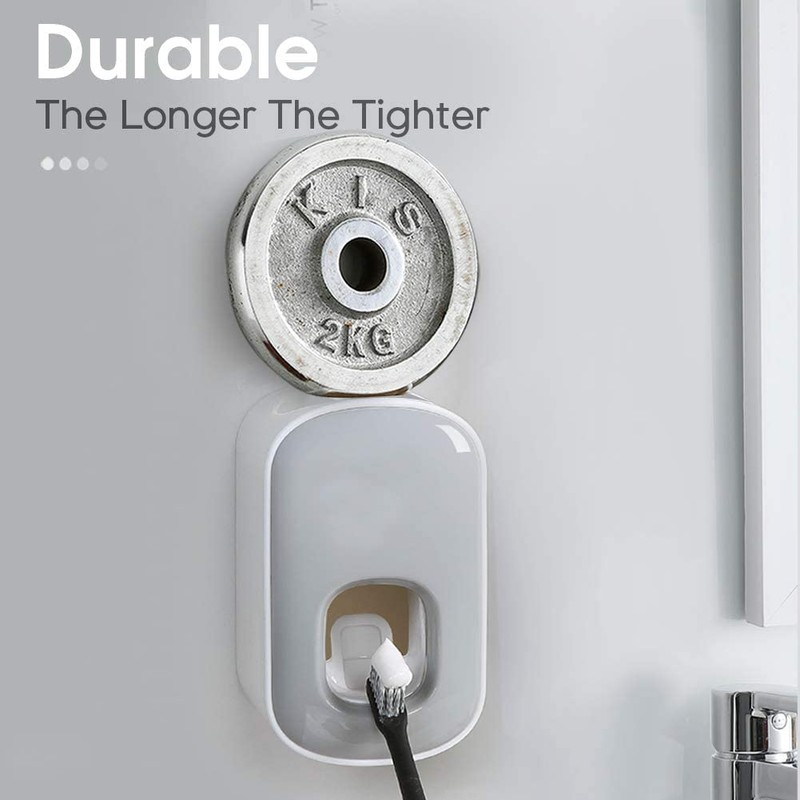 Monkey Home Automatic Toothpaste Dispenser Set with Wall Mount for