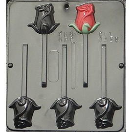 Candy Molds N More Rose Lollipop Chocolate Candy Mold 3328