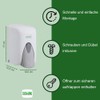 Vialli Soap Dispenser White Wall Mounted for Liquid Soap Lotion