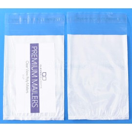 CleverDelights 5" x 7" Clear Front Poly Mailers - 100 Pack - Premium Self-Adhesive Shipping Bags