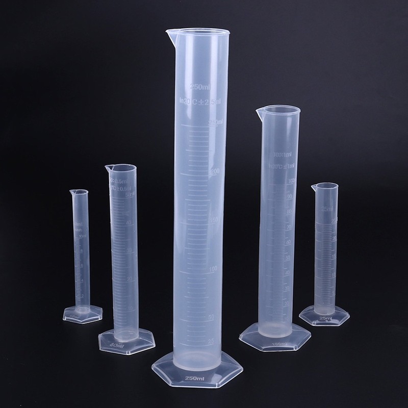 BESTOMZ Plastic Graduated Cylinder 10 ml 25 ml 50 ml