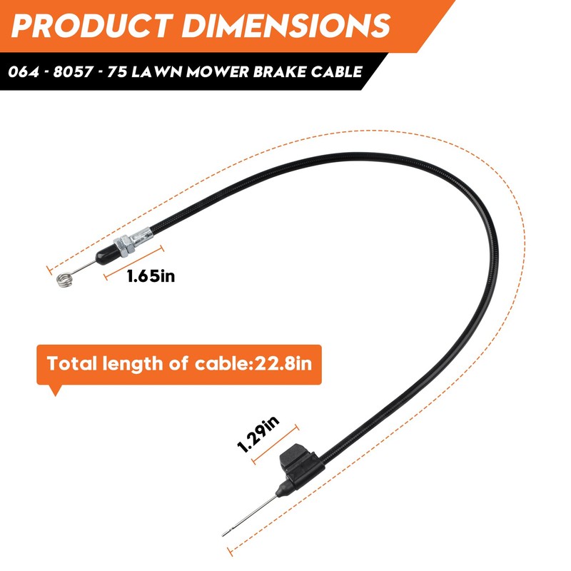 064-8057-75 Lawn Mower Brake Cable Compatible with Bad Boy Mower,