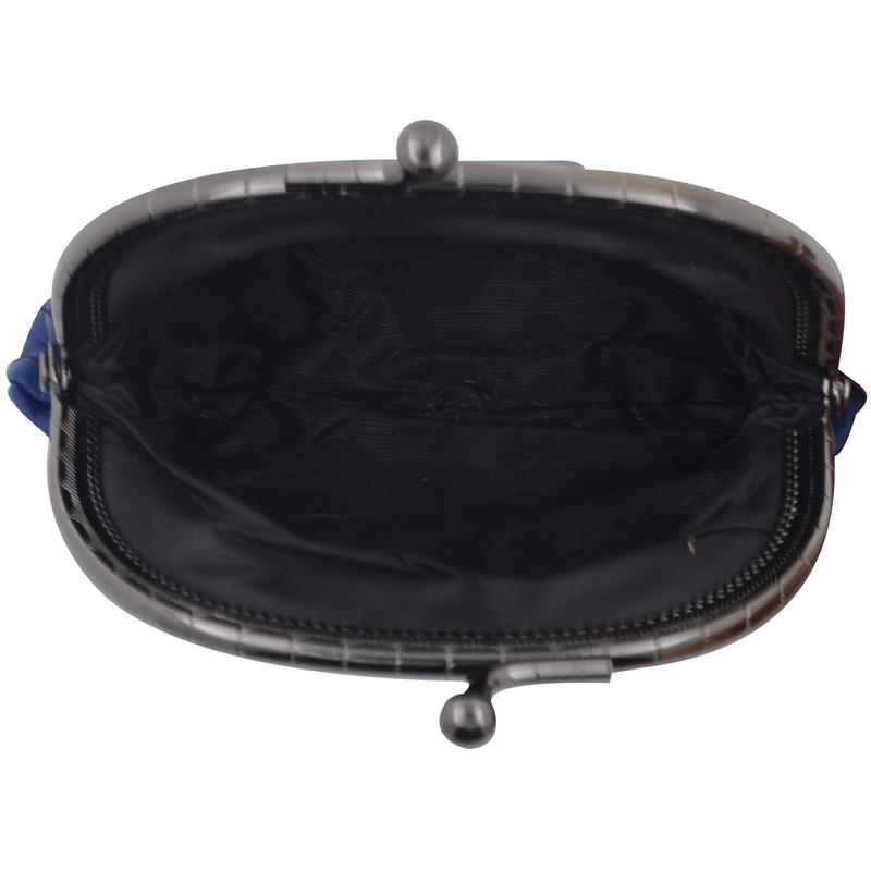 100% Leather Small Change Purse with Clasp BL