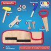 Kids House Cinturón de Herramientas de Madera para Niños, Juego