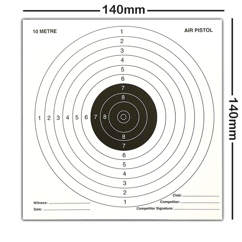 100 PAPER TARGETS (25 of each design) Air Gun Pistol