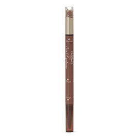 Canmake 3 in 1 Eyebrow 01 Natural Brown Pencil Eyebrow Powder Eyebrow with Brush