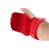 Monkey Power Straps con Callera de Piel Rojos, Gym Crossfit